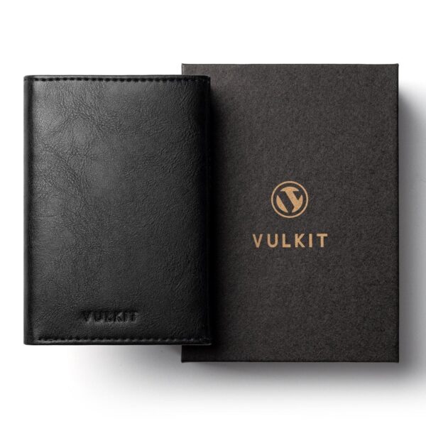 VC302- Side Slider Mechanism, with/without Back Zipper Pocket, Magnetic Strip Closure Tri-fold Wallet - Emporium Shop